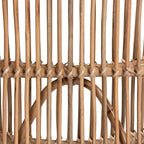 Modern Bohemian Natural Rattan Lounge Chair