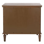 Three-Drawer Wooden Bedside Table