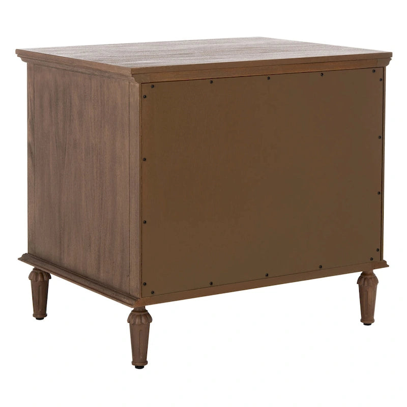Three-Drawer Wooden Bedside Table
