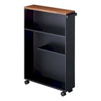 Rolling Storage Cart (Steel; Minor Assembly Required) — 18.7" L x 5.12" W x 26.97" H