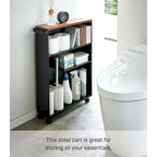 Rolling Storage Cart (Steel; Minor Assembly Required) — 18.7" L x 5.12" W x 26.97" H