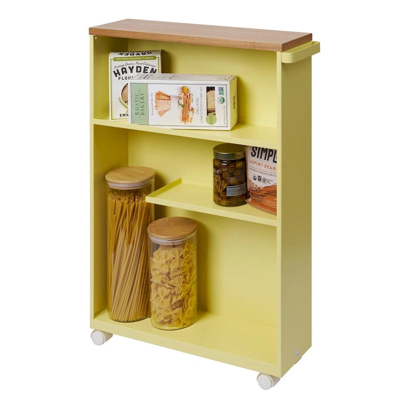 Rolling Storage Cart (Steel; Minor Assembly Required) — 18.7" L x 5.12" W x 26.97" H