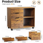 File Cabinet 3 Drawer - 31.3D x 15.7W x 24.4H