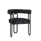 Chenille/Leather Upholstered Contemporary Designed Side Dining Chairsset of 2
