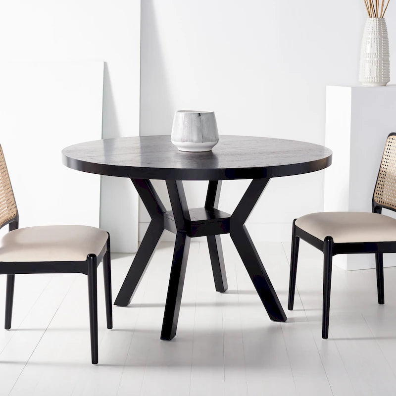 Round Solid Wood Dining Table