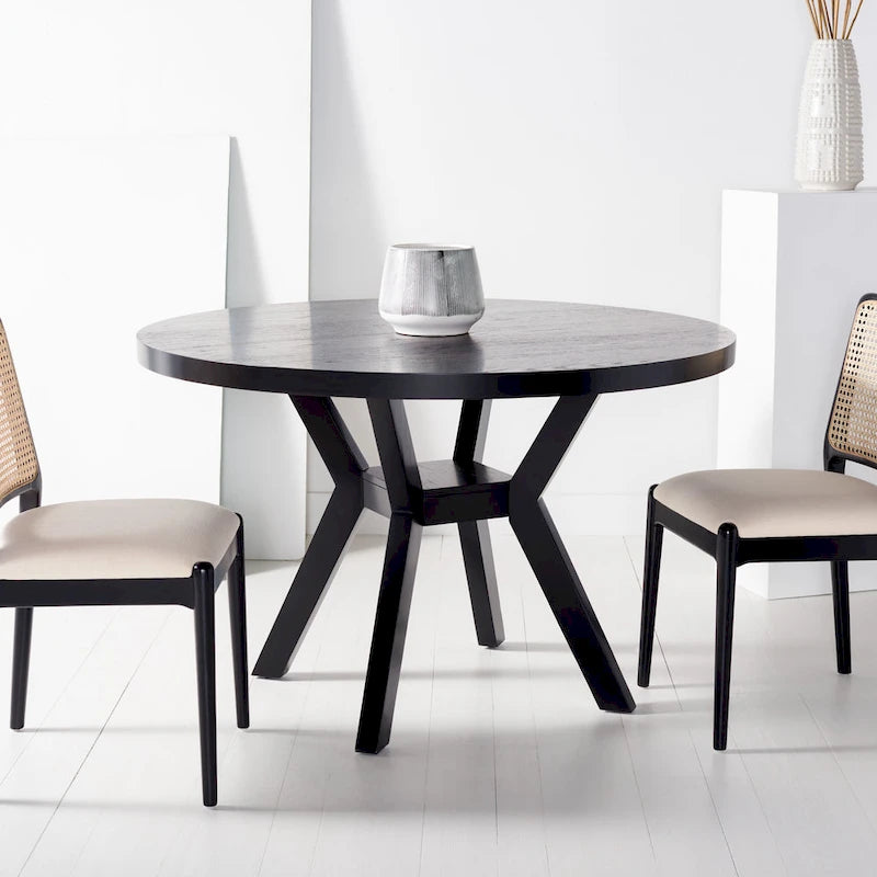 Round Solid Wood Dining Table