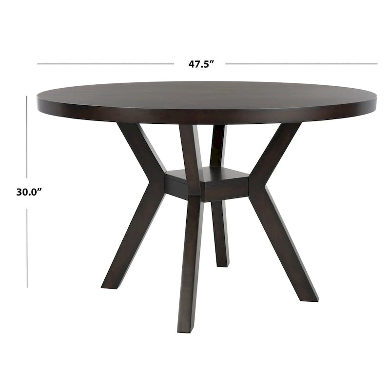 Round Solid Wood Dining Table