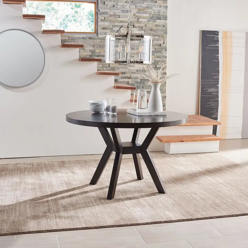 Round Solid Wood Dining Table